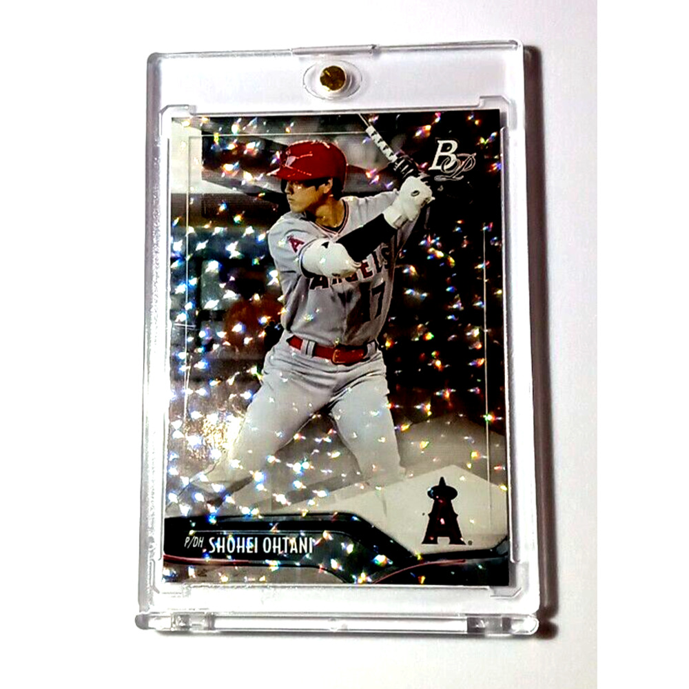 Shohei Ohtani #93 2021 Rare Bowman Ice Refractor In Magnetic Case